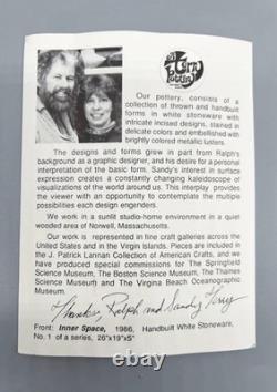 Postmodern Art Object Terry Studio Pottery Vtg Metallic Luster Celestial NeoDeco