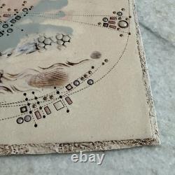 Postmodern Art Object Terry Studio Pottery Vtg Metallic Luster Celestial NeoDeco