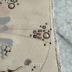 Postmodern Art Object Terry Studio Pottery Vtg Metallic Luster Celestial NeoDeco