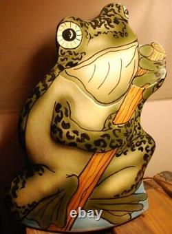 RARE Original NELS LINDE 12 Slab Vase FROG Hawkdancing Studio Art Pottery