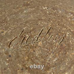 RARE VTG Donna Dudley Barker Handmade Studio Pottery Stoneware Bowl withLid Signed
