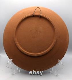 RARE Vintage Hand Painted Studio Pottery Charger BOHO Chic, MCM