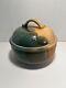 RARE Vintage Studio Pottery Casserole Dish with Lid Signed