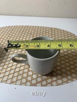 RARE Vtg Heath Ceramics Low Handled Studio Mug Cups Beige Brown Speckled (4)