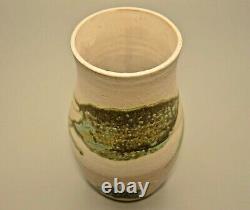 RISING Original Vintage Signed Mid Century Modern Studio Pottery Hand Drip Vase