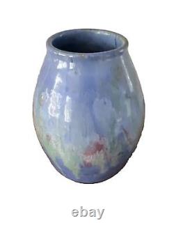 Rainbow Pottery Sanford NC Vintage Studio Art Pottery Vase, Marked-RARE