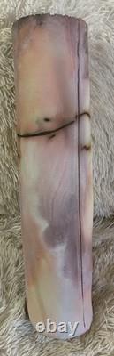 Raku Art Studio Pottery Vase Western Decor Artisan Handcrafted Natural VTG 16x4