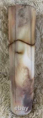 Raku Art Studio Pottery Vase Western Decor Artisan Handcrafted Natural VTG 16x4