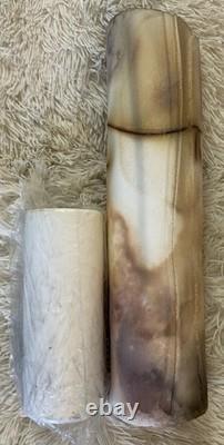 Raku Art Studio Pottery Vase Western Decor Artisan Handcrafted Natural VTG 16x4