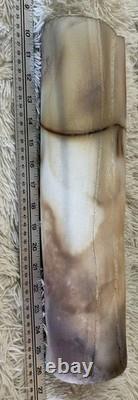 Raku Art Studio Pottery Vase Western Decor Artisan Handcrafted Natural VTG 16x4