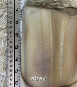 Raku Art Studio Pottery Vase Western Decor Artisan Handcrafted Natural VTG 16x4