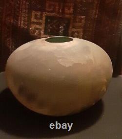 Raku Pottery Tony Evans, Signed & Certified, Numbered, 12x8 Mid Century Modern