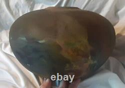 Raku Pottery Tony Evans, Signed & Certified, Numbered, 12x8 Mid Century Modern