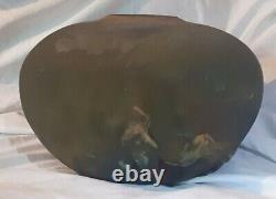 Raku Pottery Tony Evans, Signed & Certified, Numbered, 12x8 Mid Century Modern