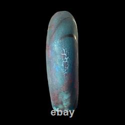 Raku Vase William K Turner Copper Iridescent Glaze Art Pottery Vintage Signed