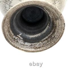 Raku Ware Style Pottery Vase