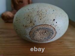 Rare Alan Wallwork Stoneware Pottery Pod Vase Vessel 1980s 90s Antique Vintage
