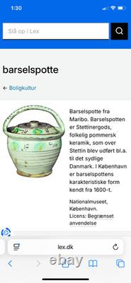 Rare Antique 18th-19th Century Farm Country Studio Ceramic German Danish Pottery