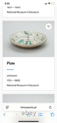 Rare Antique 18th-19th Century Farm Country Studio Ceramic German Danish Pottery