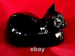 Rare Black Cat Studio Six Fulham Design Seneshall Vintage Pottery Figurine