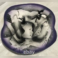 Rare Harris Cies Handcrafted Abstract Art Pottery Bowl Woman Signed 1999