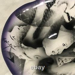 Rare Harris Cies Handcrafted Abstract Art Pottery Bowl Woman Signed 1999