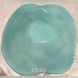 Rare Harris Cies Handcrafted Abstract Art Pottery Bowl Woman Signed 1999