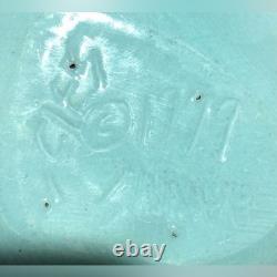 Rare Harris Cies Handcrafted Abstract Art Pottery Bowl Woman Signed 1999