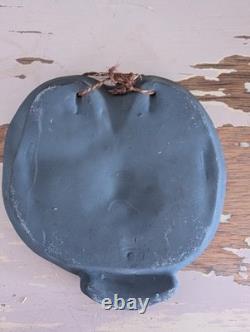 Rare Helmut Schaffenacker 1950's Vintage Bas-relief Glzd Ceramic Owl Plaque