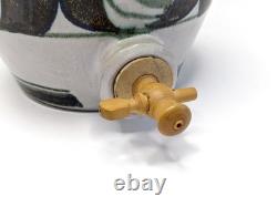 Rare Large Vintage Aldermaston Studio Pottery Stoneware Whisky Flagon (Signed)