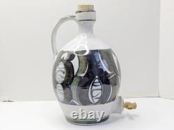 Rare Large Vintage Aldermaston Studio Pottery Stoneware Whisky Flagon (Signed)