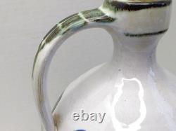 Rare Large Vintage Aldermaston Studio Pottery Stoneware Whisky Flagon (Signed)