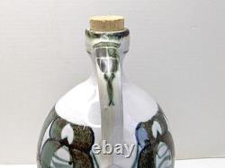 Rare Large Vintage Aldermaston Studio Pottery Stoneware Whisky Flagon (Signed)