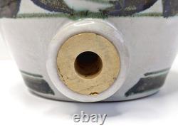 Rare Large Vintage Aldermaston Studio Pottery Stoneware Whisky Flagon (Signed)