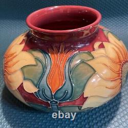 Rare Moorcroft English Studio Art Pottery Inca Sunflower Round Vase