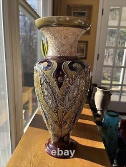 Rare Original 18.5 Eliza Simmance Royal Doulton Lambethware Vase