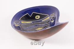 Rare Rohrstrand Sweden Fish Bowl Carl Harry Stalhane Midcentury MCM Pottery VNTG