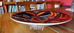 Rare Vintage Delphis Large Studio Art Poole Charger/Plate/Dish by Sally Murch
