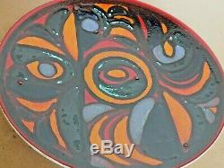 Rare Vintage Delphis Large Studio Art Poole Charger/Plate/Dish by Sally Murch
