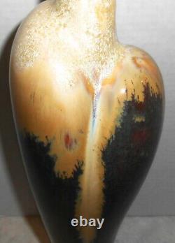 Rare Vintage Hart Shaped Art Studio Pottery Vase 16 ½ Inches Tall Signed