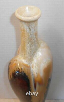 Rare Vintage Hart Shaped Art Studio Pottery Vase 16 ½ Inches Tall Signed