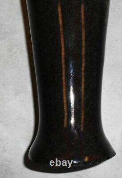Rare Vintage Hart Shaped Art Studio Pottery Vase 16 ½ Inches Tall Signed