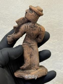 Rare Vintage LKSF Studio Pottery Figurines Trio of Musicians, L. Kiseleva, 1980