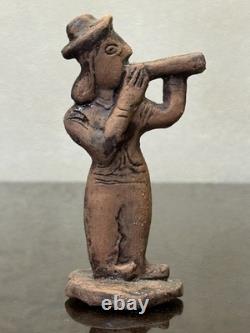 Rare Vintage LKSF Studio Pottery Figurines Trio of Musicians, L. Kiseleva, 1980