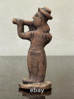 Rare Vintage LKSF Studio Pottery Figurines Trio of Musicians, L. Kiseleva, 1980
