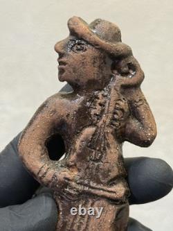 Rare Vintage LKSF Studio Pottery Figurines Trio of Musicians, L. Kiseleva, 1980