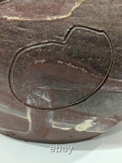 Rare Vintage Large HugeSigned Studio Pottery Vessel Signed ED Or CB