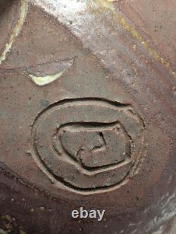 Rare Vintage Large HugeSigned Studio Pottery Vessel Signed ED Or CB