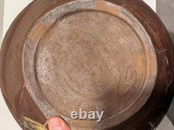 Rare Vintage Large HugeSigned Studio Pottery Vessel Signed ED Or CB
