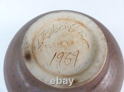 Rare Vintage Leonard S Rubenstein Mid Century Modern Studio Art Pottery Vase 59